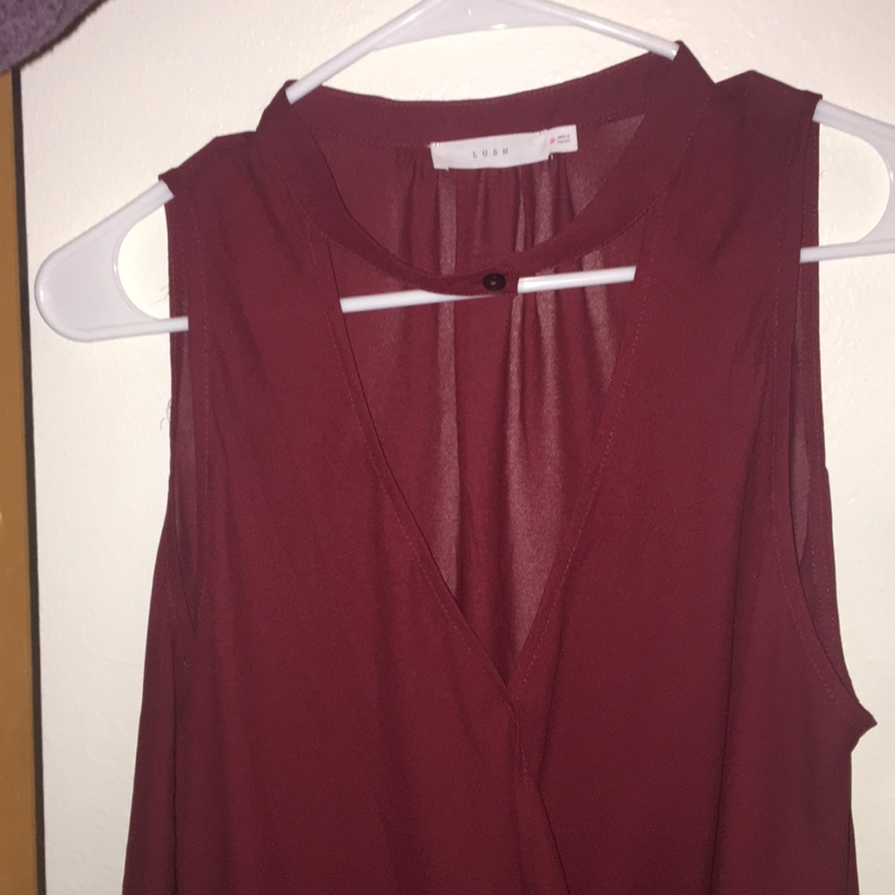 Wine dress top